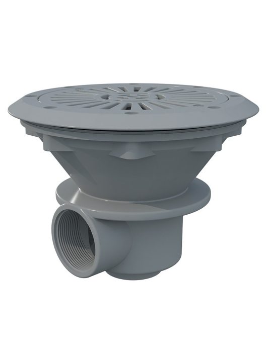 Astral fenékürítő fóliás 2 colos menetes csatlakozás D23cm világosszürke #00271CL129