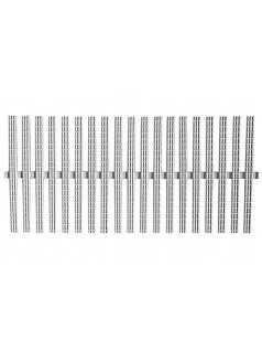 Túlfolyó rács egyenes fehér SS 145mm #0372211
