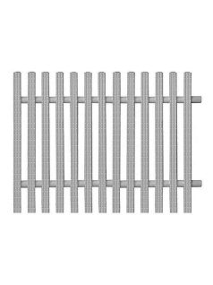 Túlfolyó rács egyenes fehér DS 245mm #0372321