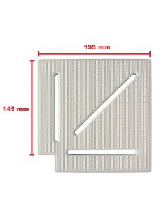 Túlfolyó sarok elem fehér 90° 145mm