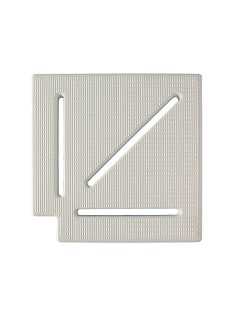 Túlfolyó sarok elem fehér 90° 245mm