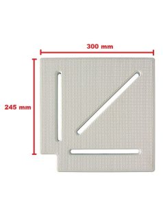 Túlfolyó sarok elem fehér 90° 245mm