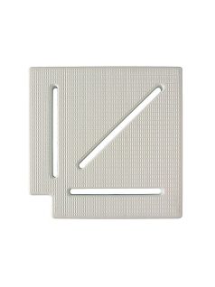 Túlfolyó sarok elem fehér 90° 300mm