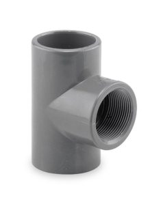 PVC T idom menetes 1 1/2" D50mm #01800