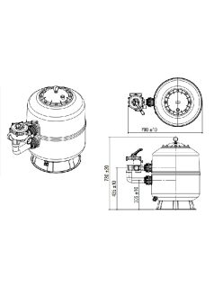 Gemas Filtrex szűrőtartály D500 10m3/h