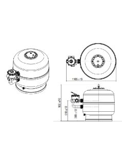 Gemas Filtrex szűrőtartály D830 27m3/h