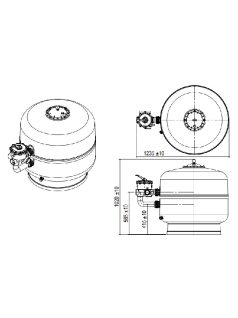 Gemas Filtrex szűrőtartály D900 32m3/h