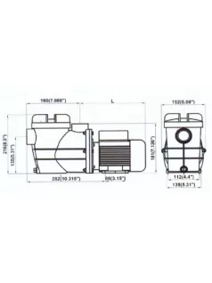 Basic 4m3/h szivattyú 250W POOL PUMP#72513