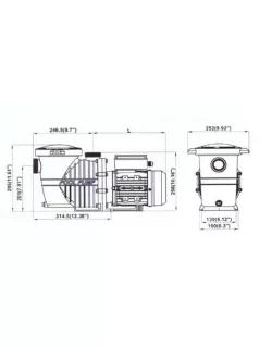 Basic 9m3/h szivattyú 800W POOL PUMP#72542
