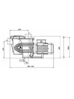 Basic 29m3/h szivattyú 2200W POOL PUMP#PPC50-300