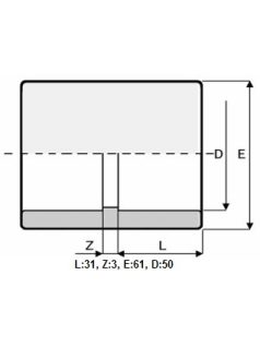 PVC Toldó karmantyú D50mm