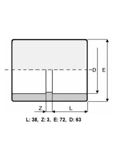PVC Toldó karmantyú D63mm