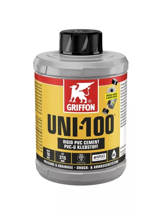 Griffon UNI-100 PVC ragasztó ecsettel 500ml