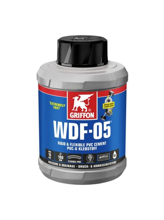 Griffon WDF-05 PVC ragasztó flexibilis csövekhez ecsettel 125ml