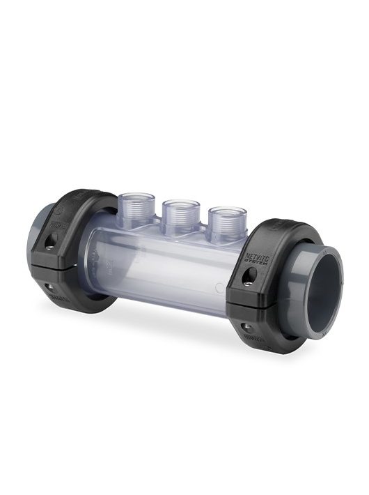 PVC átlátszó szondatartó 3x1/2" D50mm Hidroten 101N500