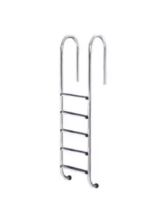    Medence létra rozsdamentes 5 fokos kis ívű AISI304 #87132056N