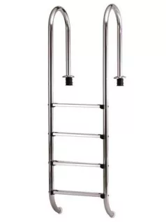  Medence létra rozsdamentes 4 fokos kis ívű AISI316