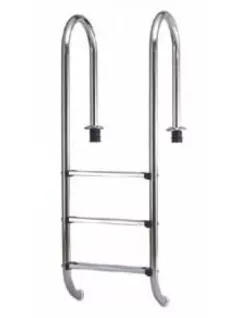  Medence létra rozsdamentes 3 fokos kis ívű AISI316