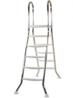 Létra rozsdamentes kétágú 5+5 fokos medenceméret 150cm