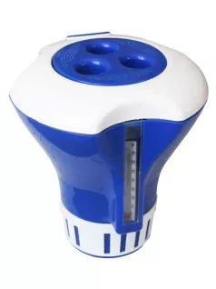   Úszó tabletta adagoló hőmérővel 20-200gr-os tablettához Navy Blue