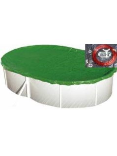 Védőtakaró ovális télitakaró 7,2 x 3,6m medencéhez
