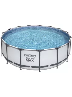  Bestway Steel Pro Max csővázas medence kerek 457x122cm 3m3/h papírszűrővel #56438