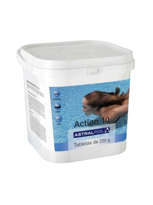 AstralPool Action 10 tízhatású 250gr tabletta 5kg #25322