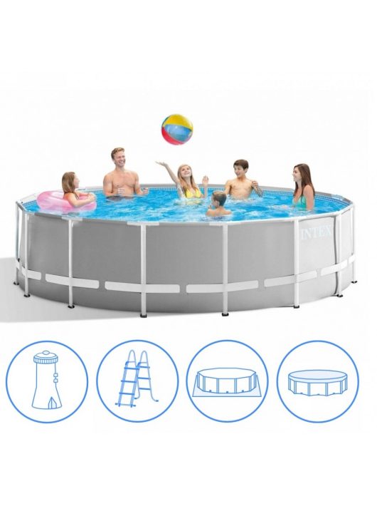 Intex medence Prism Frame Pool 457x122cm 3,8m3/h papírszűrővel #26726