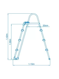 Intex biztonsági medence létra 91-107cm #28075