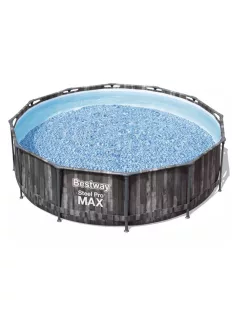   Bestway Steel Pro Max csővázas medence kerek 366x100cm 2m3/h papírszűrővel #5614x