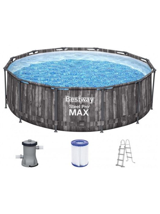 Bestway Steel Pro Max csővázas medence kerek 366x100cm 2m3/h papírszűrővel #5614x