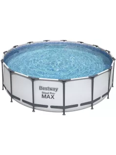  Bestway Steel Pro Max csővázas medence kerek 366x76cm 1,25m3/h papírszűrővel #56416