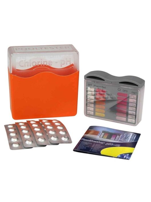 Pooltester pH+klór vízelemző készlet 20-20db tablettával narancssárga Lovibond 151600