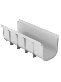 PVC Túlfolyó vályú egyenes elem 50 cm