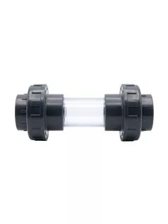 PVC átlátszó csőszakasz hollanderrel D50mm 