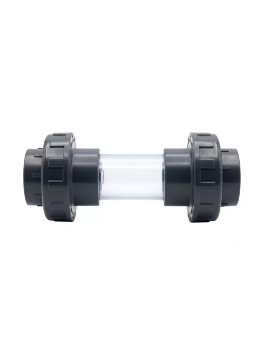 PVC átlátszó csőszakasz hollanderrel D50mm 