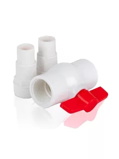   Golyós szelep 1,5" 2db 38/32 tömlőcsatlakozóval AR512