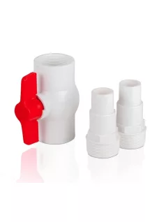   Golyós szelep 1,5" 2db 38/32 tömlőcsatlakozóval AR512