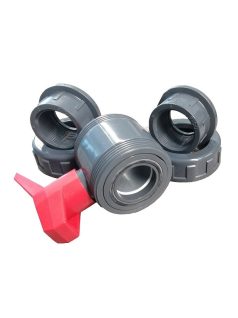 PVC Golyóscsap D50mm EPDM 1,5" BM/BM