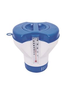 Úszó tabletta adagoló hőmérővel 200gr-os