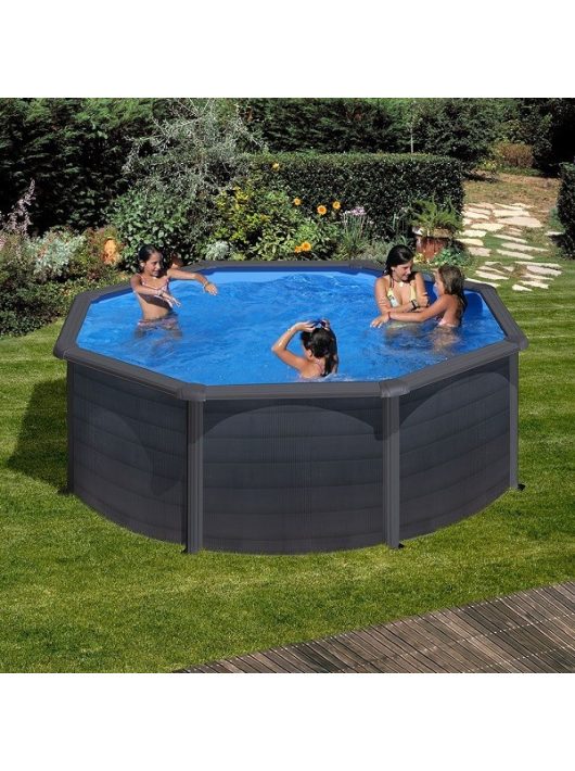 Gre Graphit kerek medence grafit 350 x 120 cm P350GF